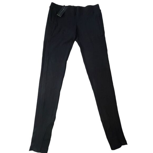 Theory Chrisley Classical Black Skinny Pant Size P‎ (S) Pockets Bodycon Soft New - Picture 1 of 10